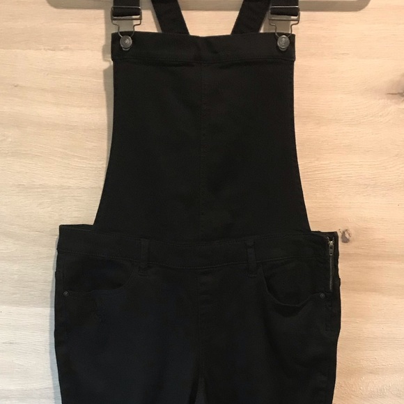 Bootlegger Overall Black Distressed Stretchy - Picture 2 of 8